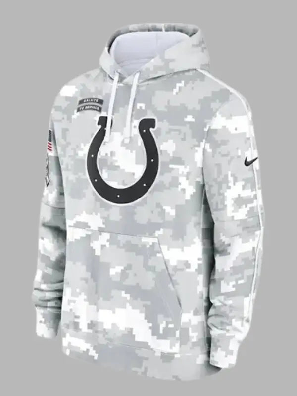 Arctic Camo 2024 Indianapolis Colts Salute to Service Hoodie