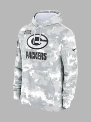 Arctic Camo 2024 Green Bay Packers Salute to Service Hoodie