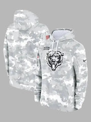 Arctic Camo Chicago Bears Salute to Service Club Hoodie