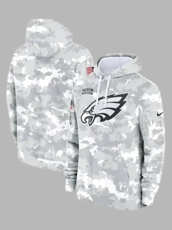 Arctic Camo Philadelphia Eagles Salute to Service Hoodie