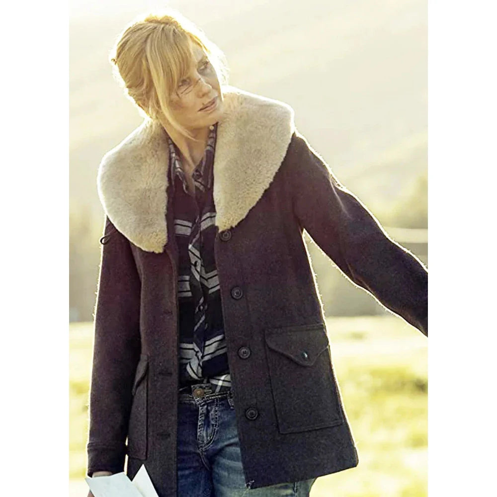 Yellowstone Beth Dutton Shearling Coat