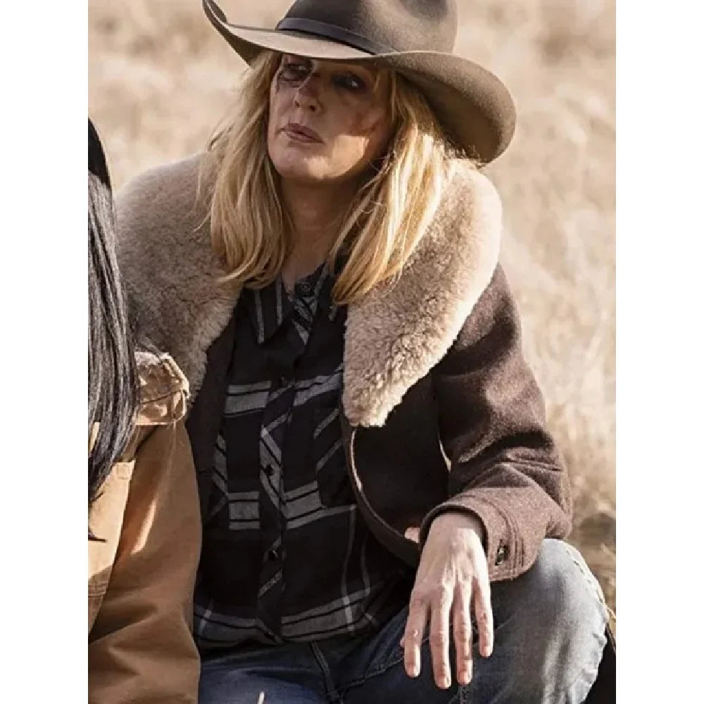 Yellowstone Beth Dutton Shearling Coat