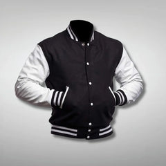 Black and White Varsity Jacket