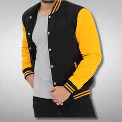 Yellow and Black Varsity Jacket