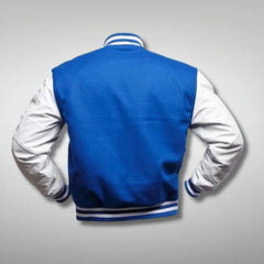 Blue and White Varsity Jacket