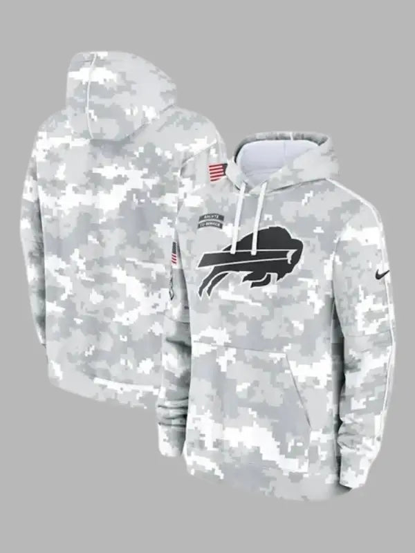 Buffalo Bills Arctic Camo Salute to Service Hoodie