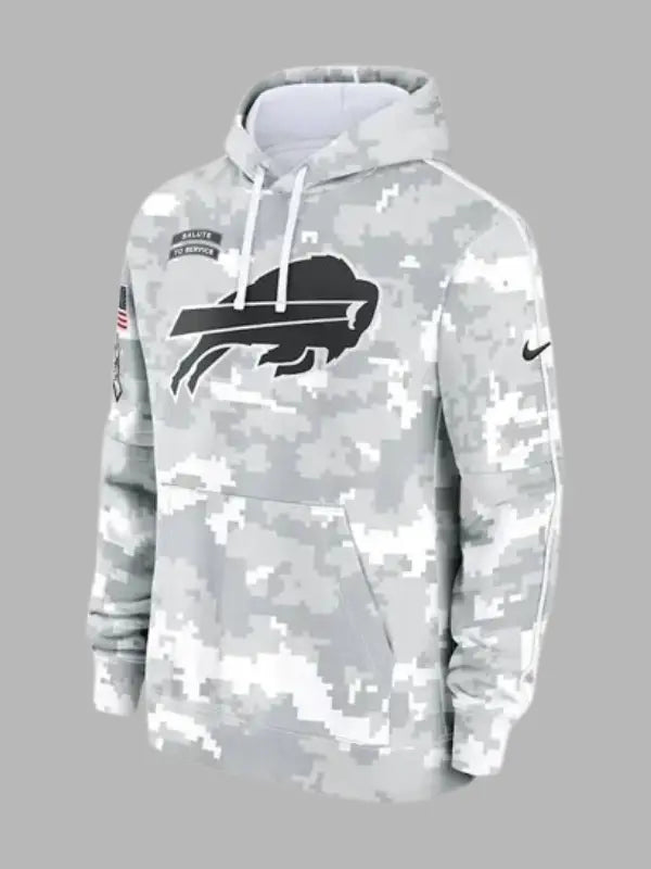 Buffalo Bills Arctic Camo Salute to Service Hoodie