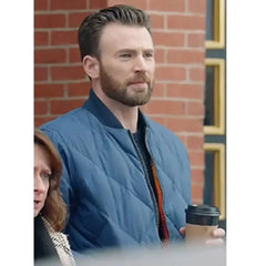 Chris Evans Hyundai Sonata Super Bowl Commercial Blue Jacket