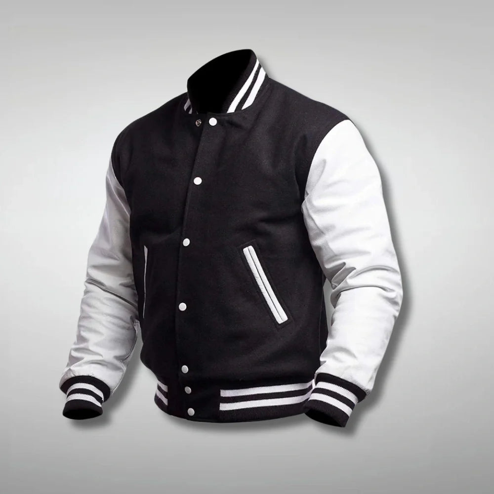 Black and White Varsity Jacket