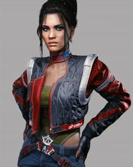 Cyberpunk 2077 Panam Palmer Cropped Leather Jacket