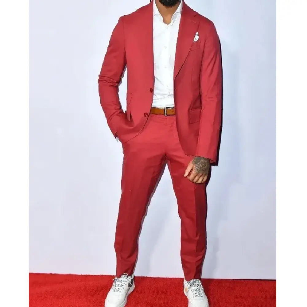 Damar Hamlin Super Bowl NFLPA Red Suit