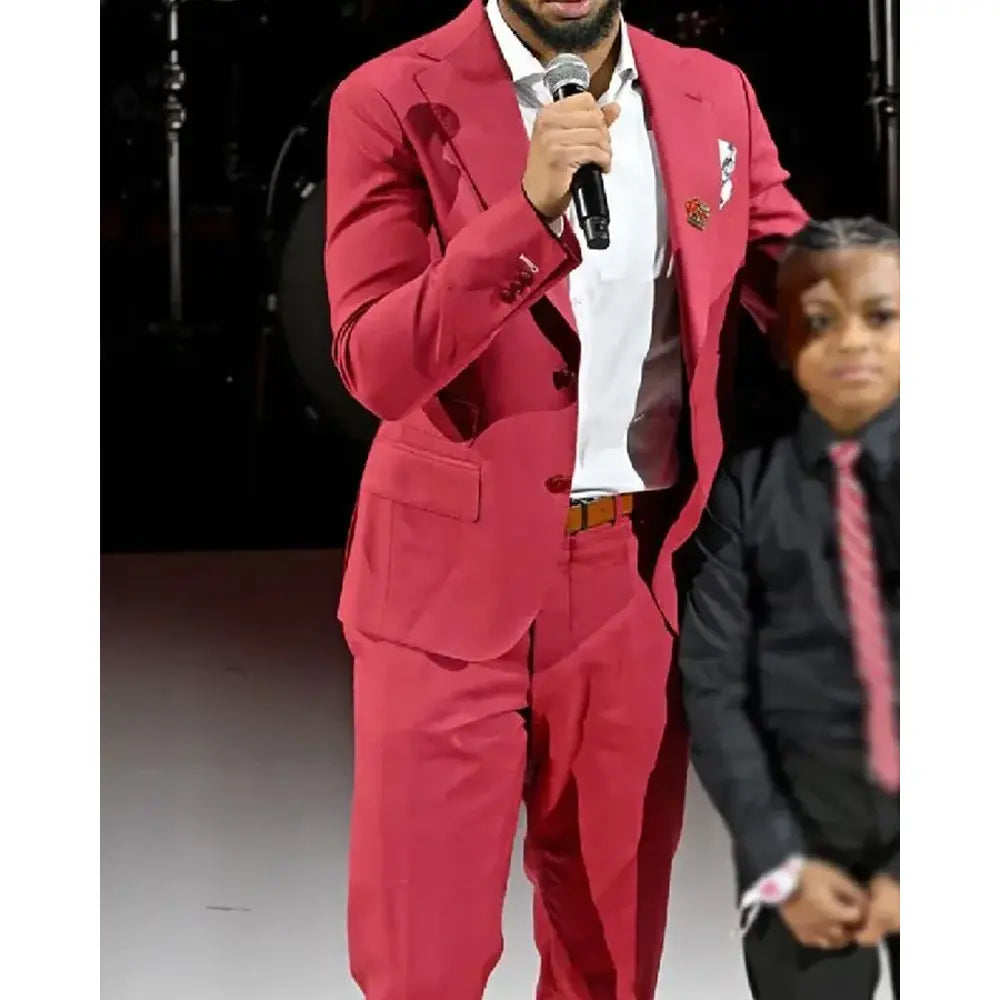 Damar Hamlin Super Bowl NFLPA Red Suit