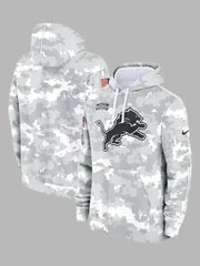 Detroit Lions Arctic Camo Salute to Service Hoodie