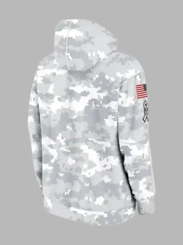 Detroit Lions Arctic Camo Salute to Service Hoodie