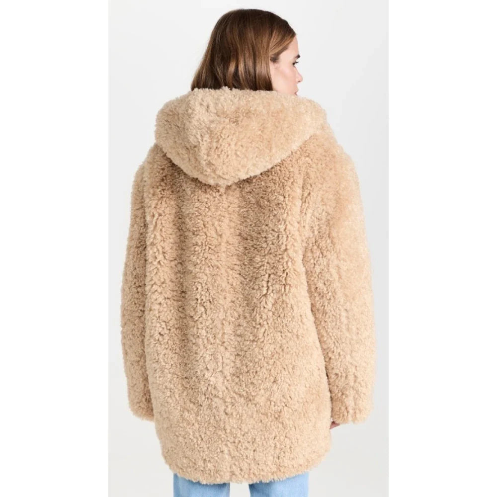 Emily In Paris S04 Lily Collins Shearling Jacket