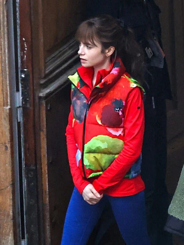 Emily In Paris S04 Lily Collins Red Vest