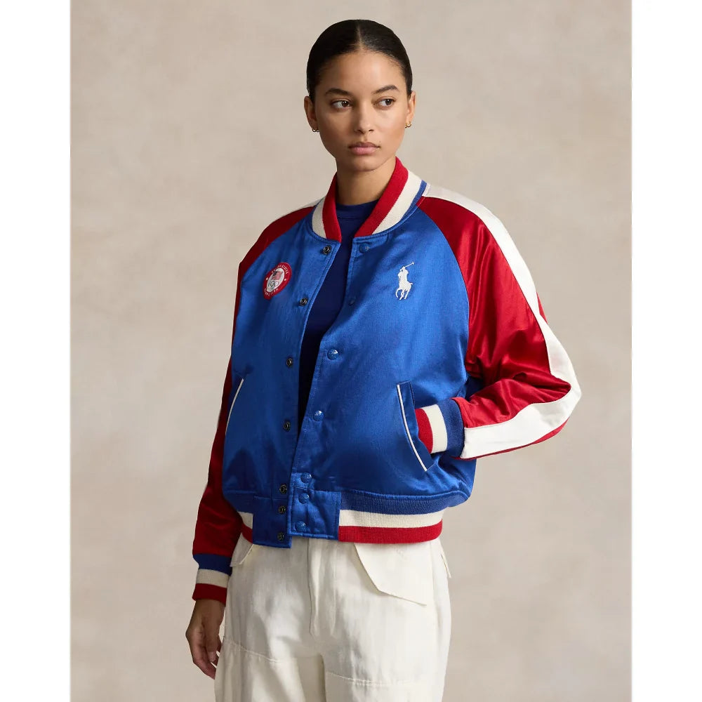 Team USA Satin Baseball Jacket