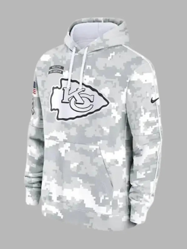 Arctic Camo Kansas City Chiefs Salute to Service Club Hoodie