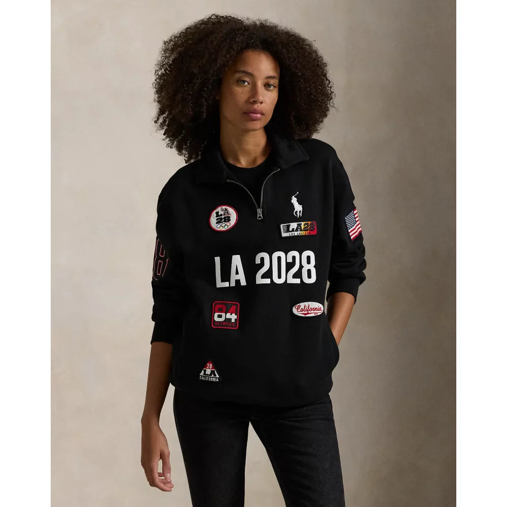 LA28 Olympic Fleece Collared Sweatshirt