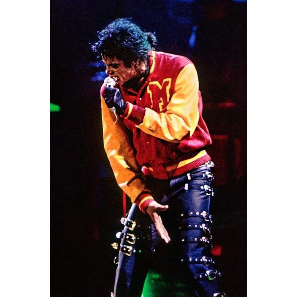 M Logo Thriller Michael Jackson Varsity Jacket