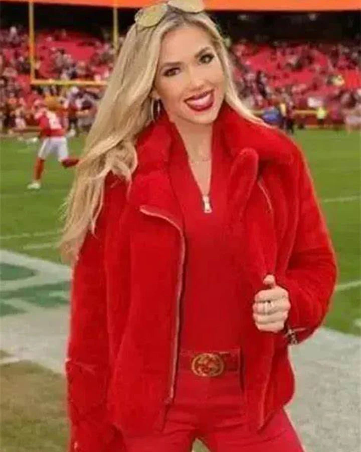 NFL Gracie Hunt Chiefs Red Jacket