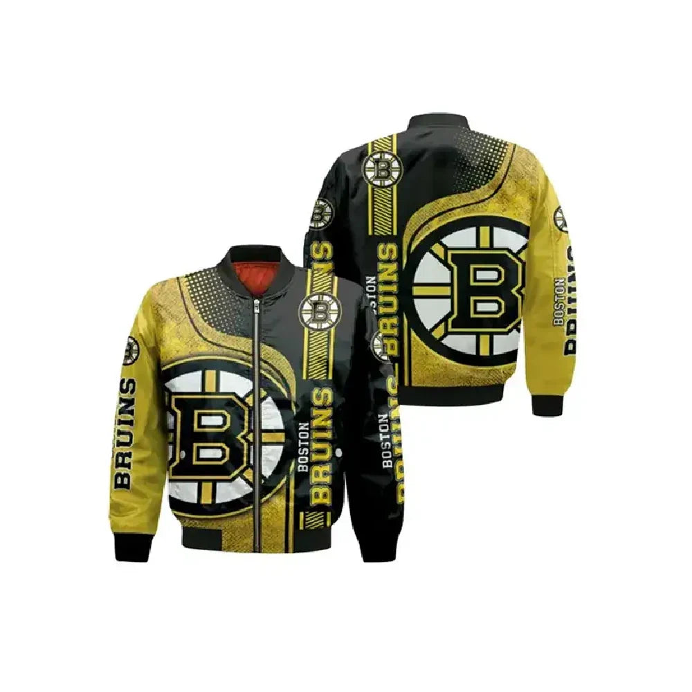 NHL Boston Bruins 3D Bomber Jacket