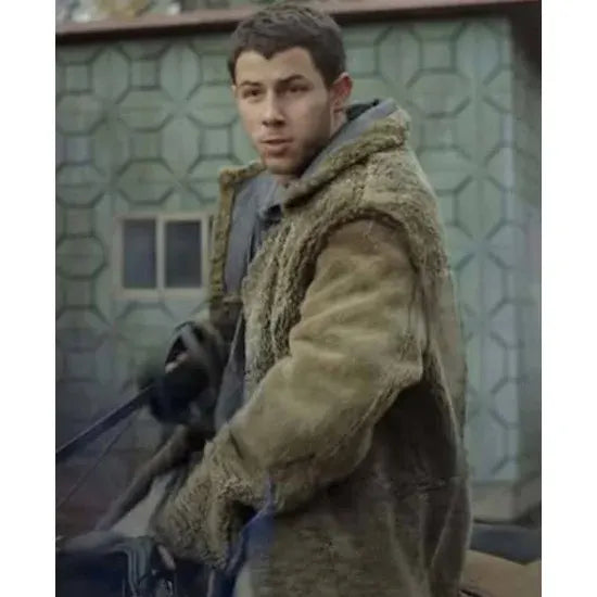 Nick Jonas Chaos Walking Davy Prentiss Fur Coat