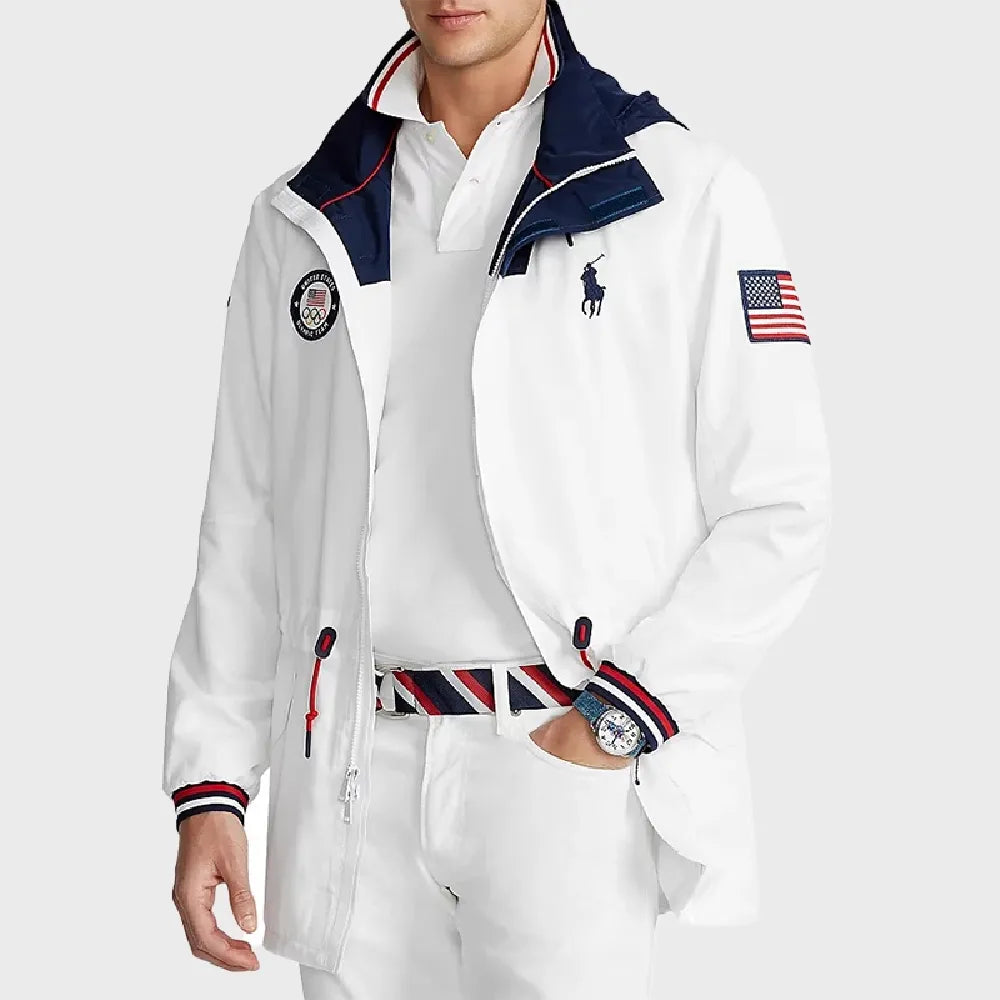 Team USA Closing Ceremony White Jacket