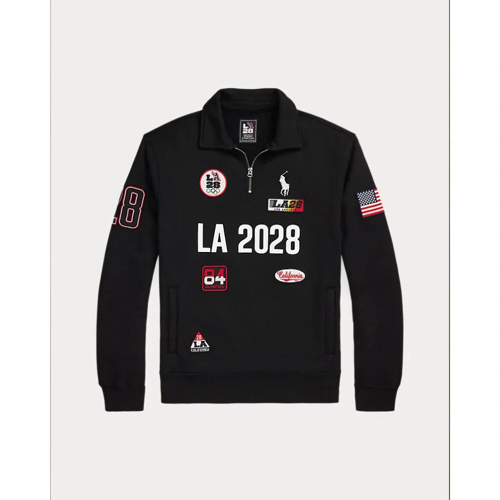 LA28 Olympic Fleece Collared Sweatshirt