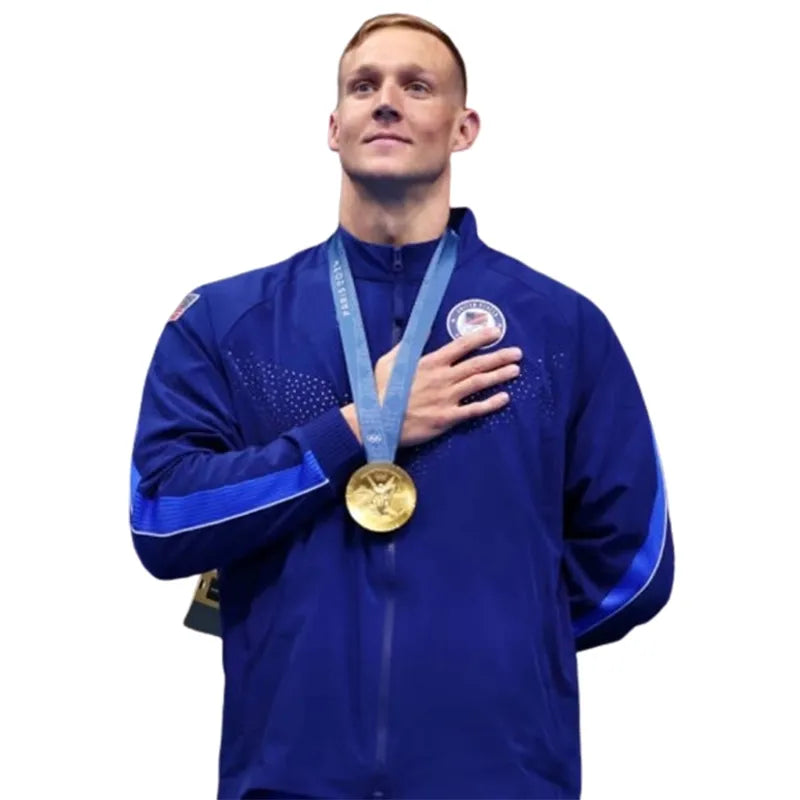 Paris 2024 Olympics Team USA Blue Tracksuit