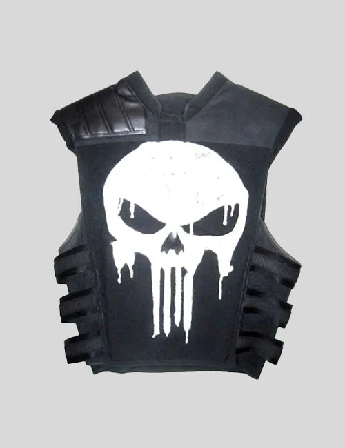 Ray Stevenson Punisher War Zone Black Leather Vest