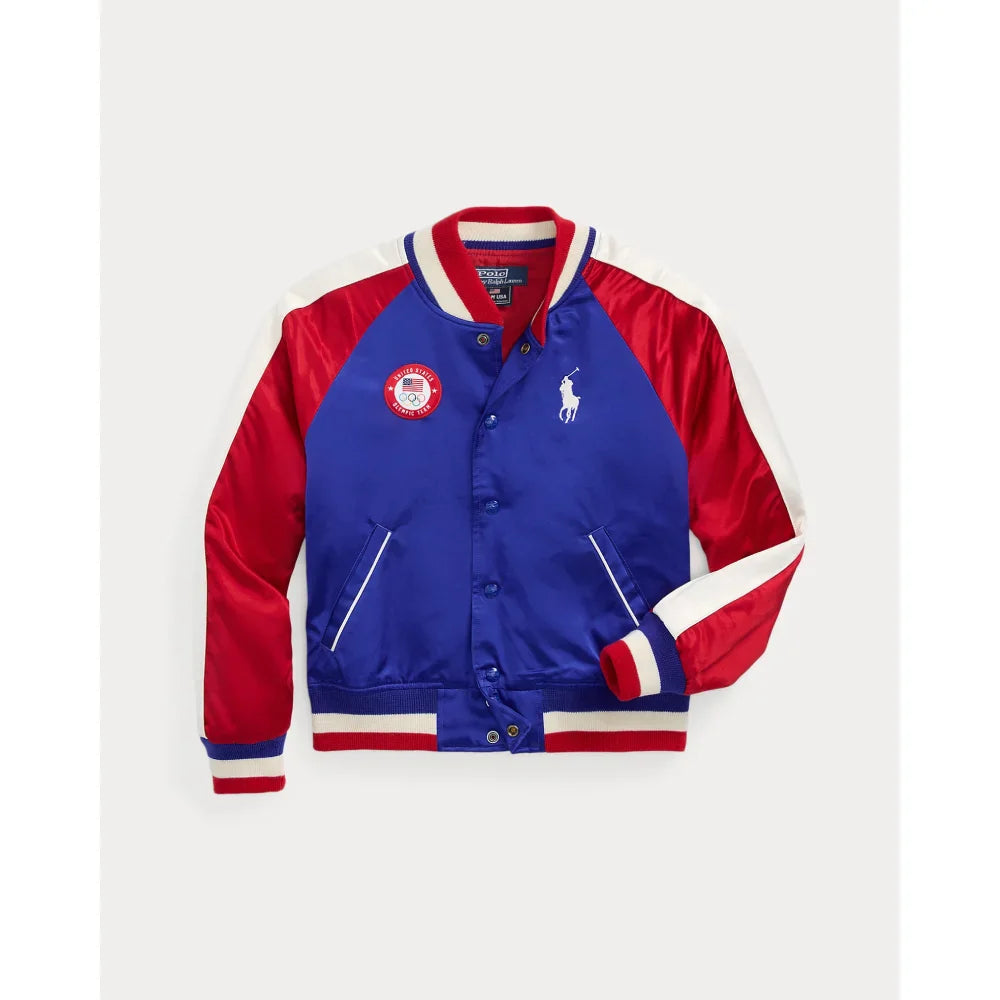 Team USA Satin Baseball Jacket